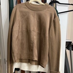 Ann Taylor Brown Crew Neck Sweater